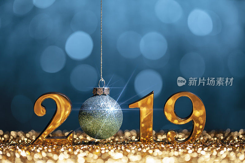 新年圣诞装饰2019 -金蓝派对庆祝